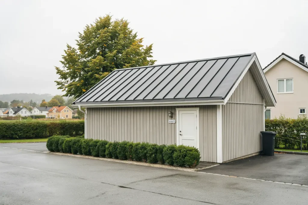 tak versyn och oml ggning av garage tak i bergsj n